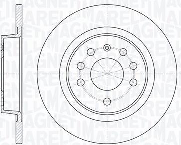 Magneti Marelli 361302040199 - Спирачен диск vvparts.bg