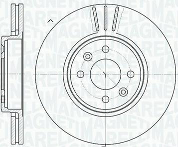 Magneti Marelli 361302040198 - Спирачен диск vvparts.bg