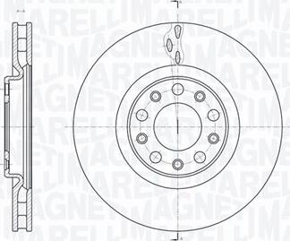 Magneti Marelli 361302040144 - Спирачен диск vvparts.bg