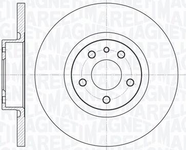 Magneti Marelli 361302040145 - Спирачен диск vvparts.bg