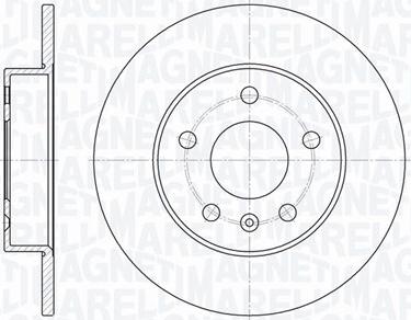 Magneti Marelli 361302040141 - Спирачен диск vvparts.bg