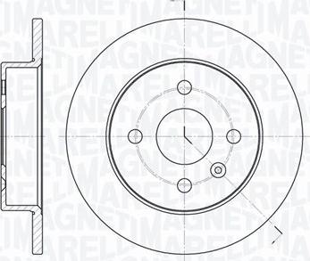 Magneti Marelli 361302040143 - Спирачен диск vvparts.bg