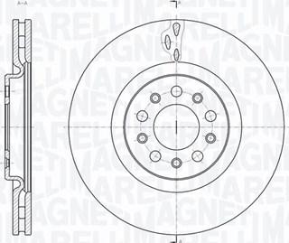 Magneti Marelli 361302040142 - Спирачен диск vvparts.bg