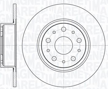 Magneti Marelli 361302040155 - Спирачен диск vvparts.bg