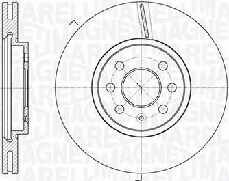 Magneti Marelli 361302040156 - Спирачен диск vvparts.bg