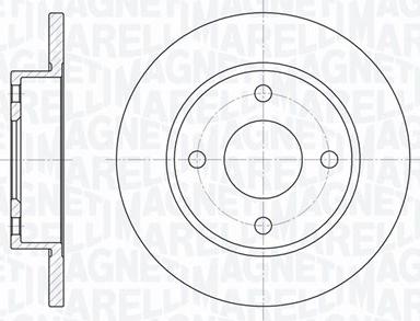 Magneti Marelli 361302040153 - Спирачен диск vvparts.bg