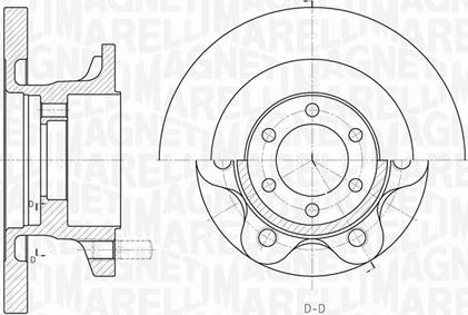 Magneti Marelli 361302040157 - Спирачен диск vvparts.bg