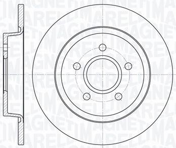 Magneti Marelli 361302040109 - Спирачен диск vvparts.bg