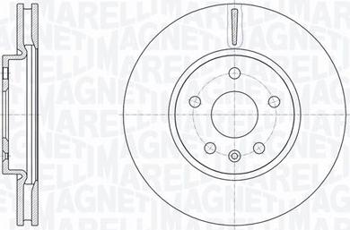 Magneti Marelli 361302040104 - Спирачен диск vvparts.bg