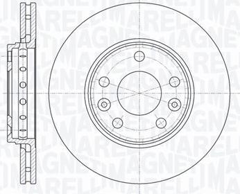 Magneti Marelli 361302040110 - Спирачен диск vvparts.bg