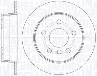 Magneti Marelli 361302040113 - Спирачен диск vvparts.bg