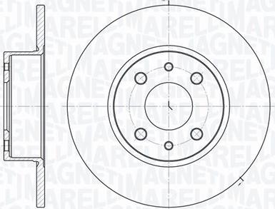 Magneti Marelli 361302040187 - Спирачен диск vvparts.bg