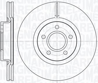 Magneti Marelli 361302040134 - Спирачен диск vvparts.bg