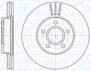 Magneti Marelli 361302040136 - Спирачен диск vvparts.bg