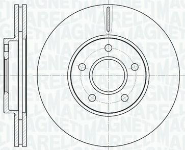 Magneti Marelli 361302040130 - Спирачен диск vvparts.bg