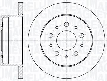 Magneti Marelli 361302040133 - Спирачен диск vvparts.bg