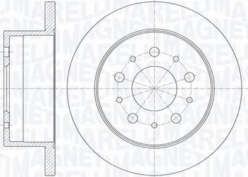 Magneti Marelli 361302040137 - Спирачен диск vvparts.bg