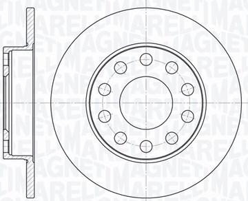 Magneti Marelli 361302040125 - Спирачен диск vvparts.bg