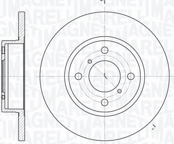 Magneti Marelli 361302040127 - Спирачен диск vvparts.bg