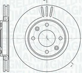 Magneti Marelli 361302040174 - Спирачен диск vvparts.bg