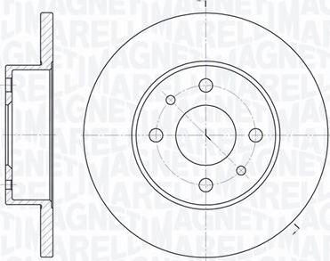 Magneti Marelli 361302040175 - Спирачен диск vvparts.bg