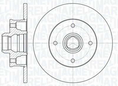 Magneti Marelli 361302040815 - Спирачен диск vvparts.bg