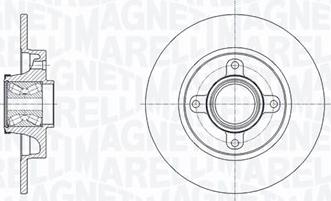 Magneti Marelli 361302040818 - Спирачен диск vvparts.bg