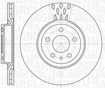 Magneti Marelli 361302040813 - Спирачен диск vvparts.bg