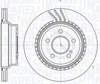 Magneti Marelli 361302040812 - Спирачен диск vvparts.bg