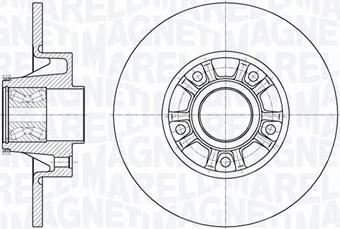 Magneti Marelli 361302040817 - Спирачен диск vvparts.bg