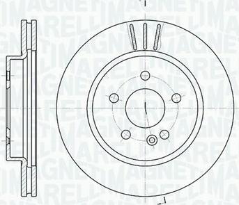 Magneti Marelli 361302040396 - Спирачен диск vvparts.bg