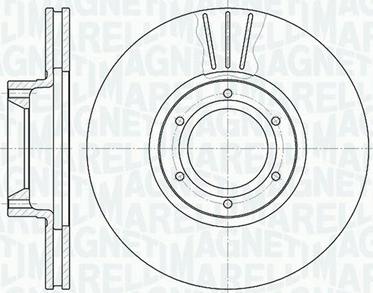 Magneti Marelli 361302040390 - Спирачен диск vvparts.bg