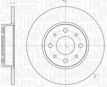 Magneti Marelli 361302040357 - Спирачен диск vvparts.bg