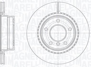 Magneti Marelli 361302040300 - Спирачен диск vvparts.bg