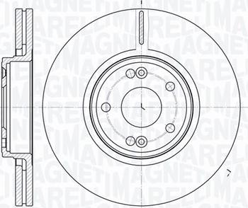 Magneti Marelli 361302040308 - Спирачен диск vvparts.bg