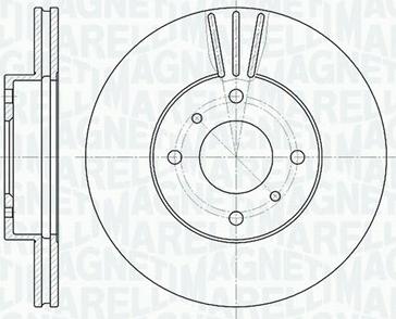 Magneti Marelli 361302040318 - Спирачен диск vvparts.bg