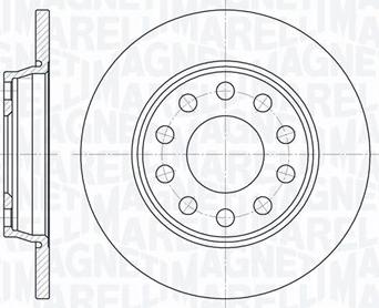 Magneti Marelli 361302040313 - Спирачен диск vvparts.bg