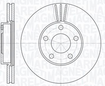 Magneti Marelli 361302040380 - Спирачен диск vvparts.bg