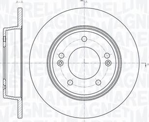 Magneti Marelli 361302040381 - Спирачен диск vvparts.bg