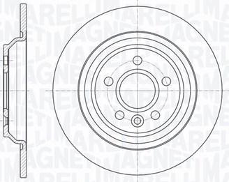 Magneti Marelli 361302040335 - Спирачен диск vvparts.bg