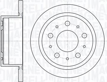 Magneti Marelli 361302040331 - Спирачен диск vvparts.bg