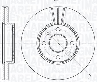 Magneti Marelli 361302040338 - Спирачен диск vvparts.bg