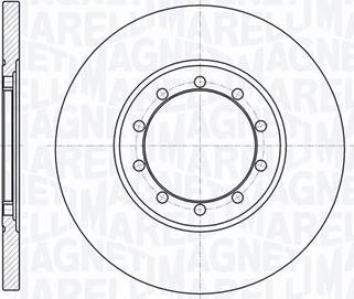 Magneti Marelli 361302040333 - Спирачен диск vvparts.bg