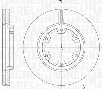 Magneti Marelli 361302040332 - Спирачен диск vvparts.bg