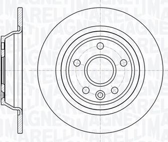 Magneti Marelli 361302040337 - Спирачен диск vvparts.bg