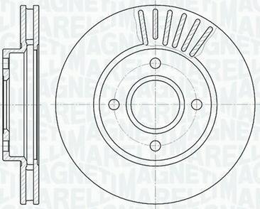 Magneti Marelli 361302040326 - Спирачен диск vvparts.bg