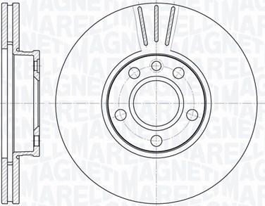 Magneti Marelli 361302040320 - Спирачен диск vvparts.bg