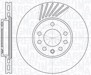 Magneti Marelli 361302040322 - Спирачен диск vvparts.bg