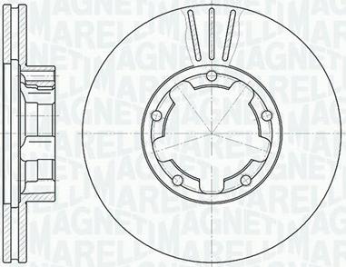 Magneti Marelli 361302040376 - Спирачен диск vvparts.bg