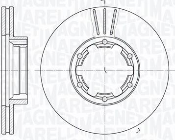 Magneti Marelli 361302040378 - Спирачен диск vvparts.bg